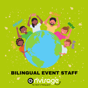 Bilingual event staff